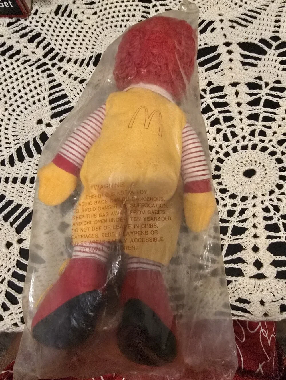 Vintage McDonald's Red and Yellow Clown Doll